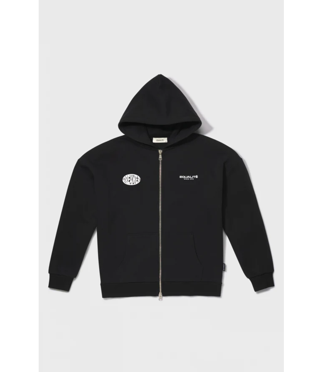 Equalité Dreamer Oversized Full Zip Hoodie - Black