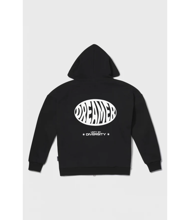 Equalité Dreamer Oversized Full Zip Hoodie - Black