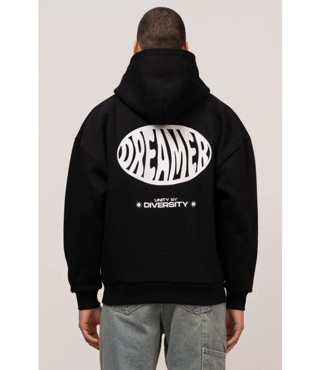 Equalité Dreamer Oversized Full Zip Hoodie - Black