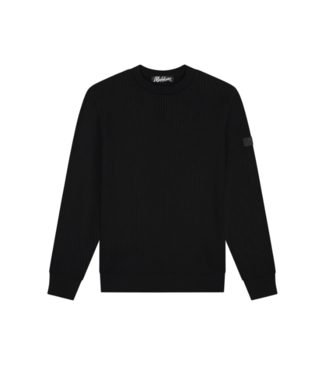 Malelions Malelions Men Rib Knitted Sweater - Black