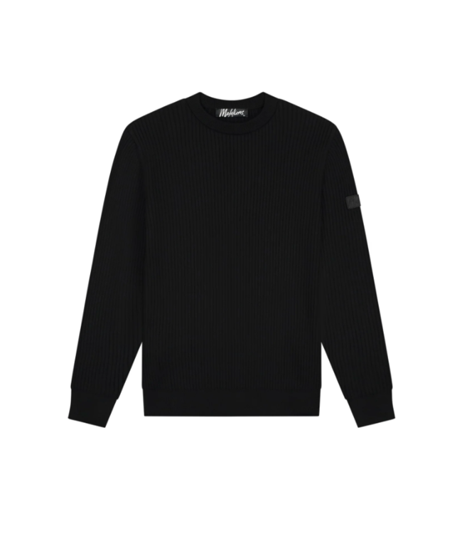 Malelions Malelions Men Rib Knitted Sweater - Black