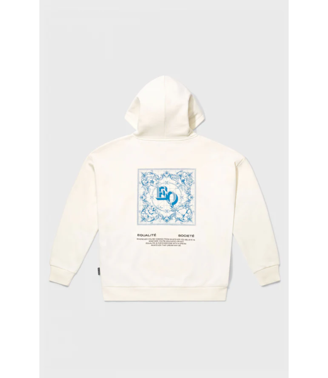 Equalité Tile Oversized Hoodie- Off White