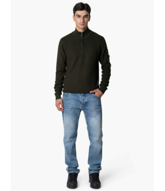 Quotrell Quotrell D'azur Knitted Halfzip - Army