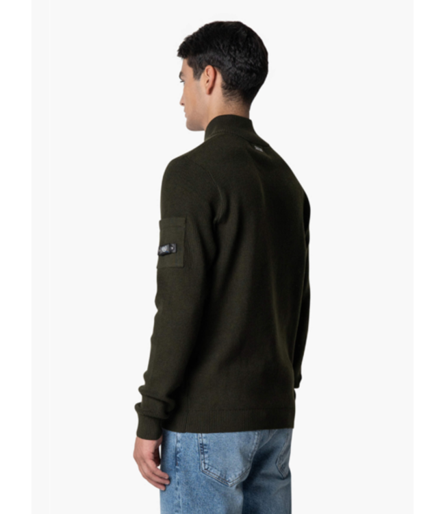 Quotrell Quotrell D'azur Knitted Halfzip - Army