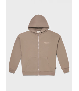Equalite Societe Full Zip Hoodie-Taupe