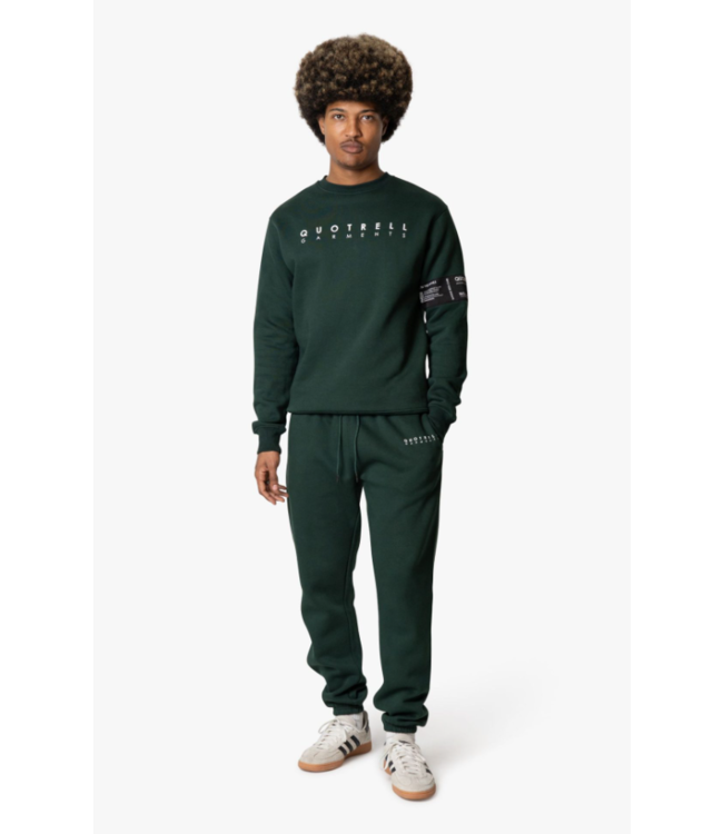 Quotrell Quotrell Aruba Set (Crewneck + Pants) - Petrol/White