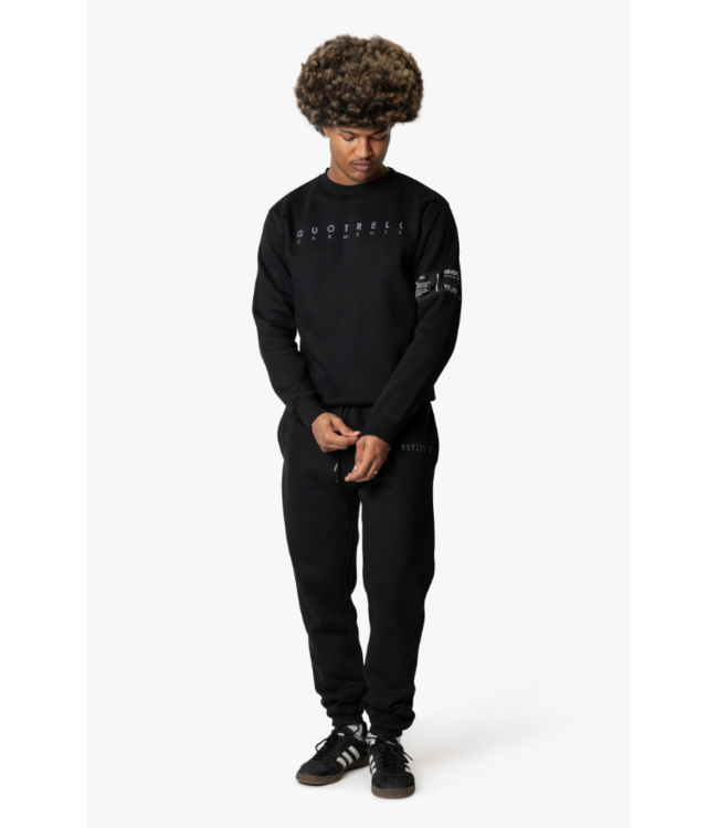 Quotrell Quotrell Aruba Set(Crewneck + Pants)- Black/Grey