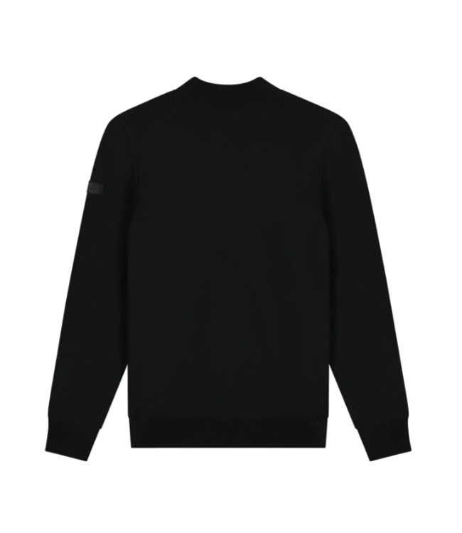 Malelions Malelions Men Knitted Mock Neck Sweater - Black