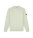 Malelions Malelions Men Knitted Mock Neck Sweater- Pale Aqua