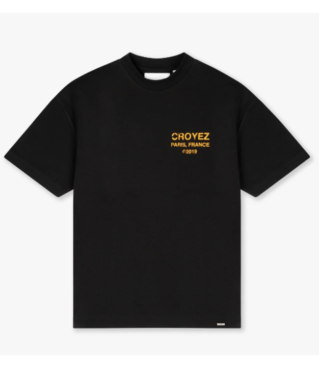 Croyez Croyez Gallery Grunge T-Shirt Black/Yellow