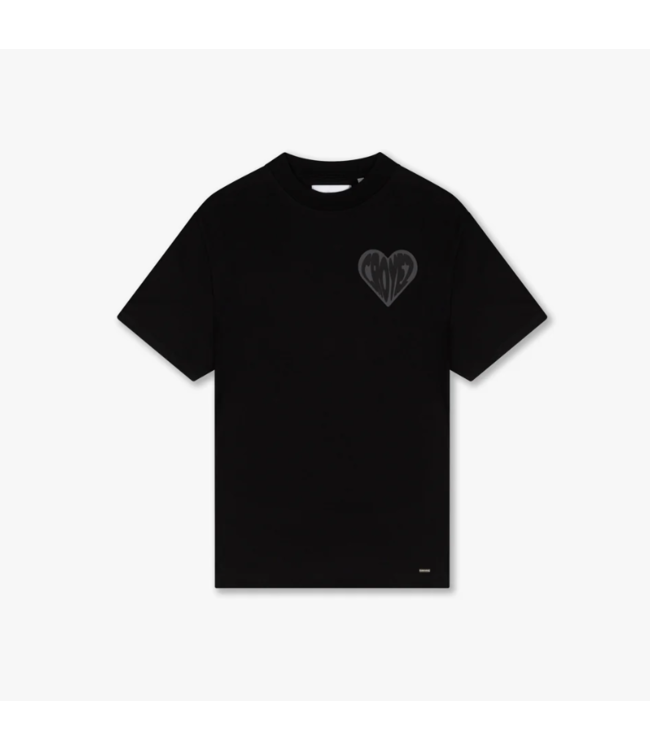 Croyez Croyez Puffed Heart T-Shirt Black
