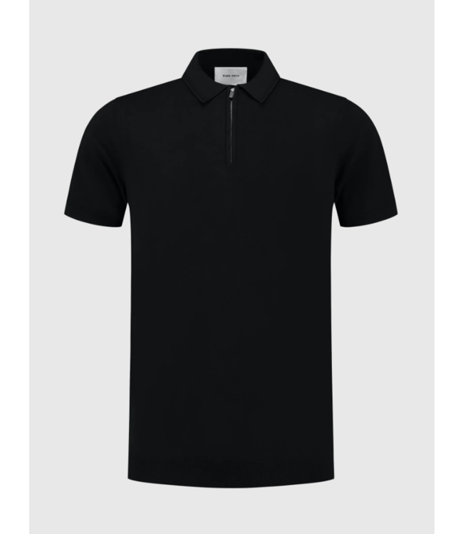 Pure Path Pure Path 25010801 Regular Fit Polo - Black
