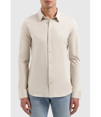 Pure Path Pure Path Essentieel Jersey-shirt 25010220 Slim Fit - Sand