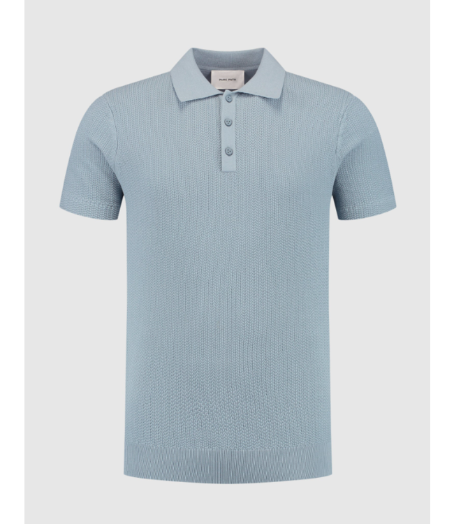 Pure Path Pure Path 25010815 Polo Regular Shirt Fit Blue Grey