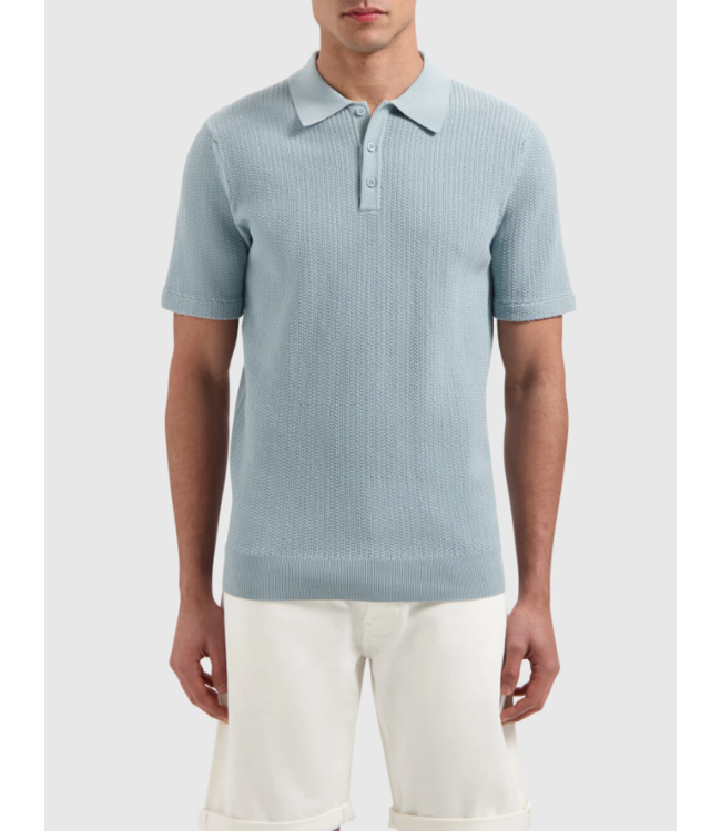 Pure Path Pure Path 25010815 Polo Regular Shirt Fit Blue Grey