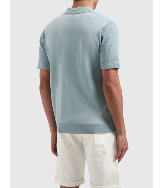 Pure Path Pure Path 25010815 Polo Regular Shirt Fit Blue Grey
