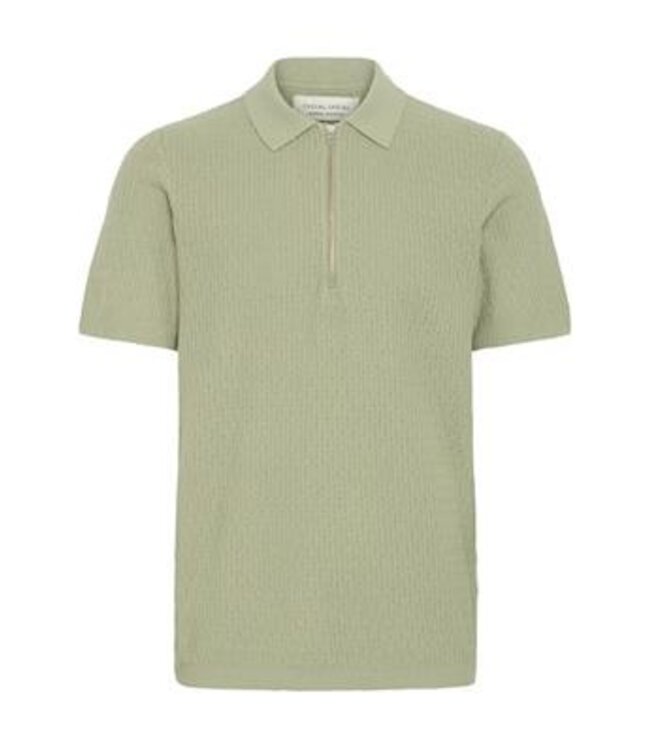 Casual Friday Casual Friday SS Structured Polo Knit- Green 20505396