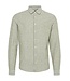 Casual Friday Casual Friday LS Wide Stripe Linen Mix Shirt - Green 20505372
