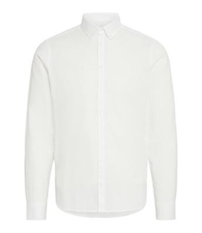 Casual Friday Casual Friday 0053 BD LS Linen Mix Shirt - White 20504577