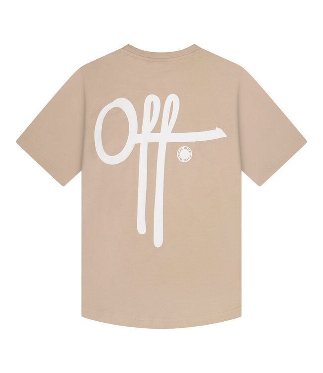 Off The Pitch Off The Pitch Fullstop Slim Fit Tee OTP251024- 103 Sand