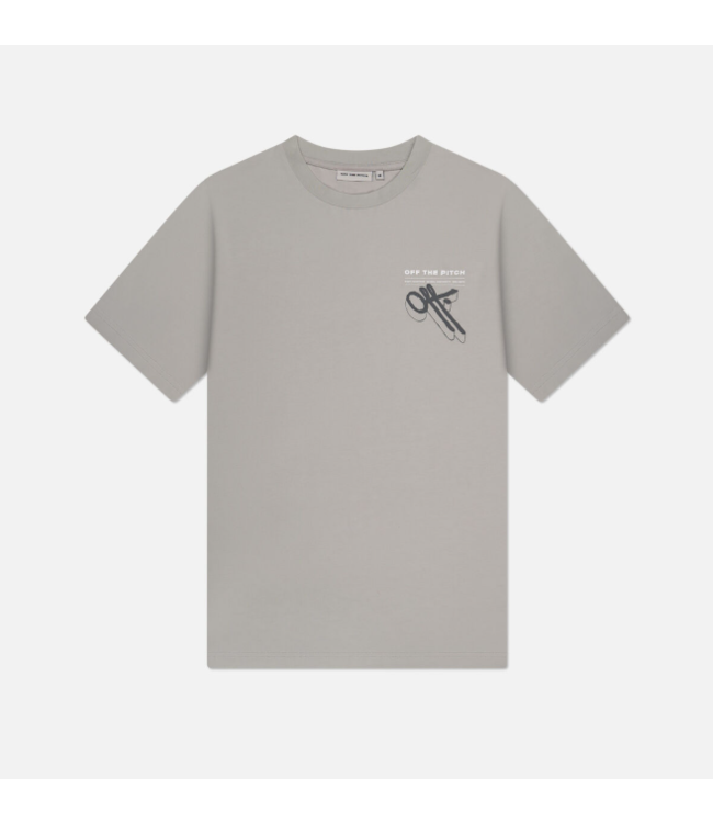 Off The Pitch OTP Element Slim Fit Tee Light Grey OTP251025