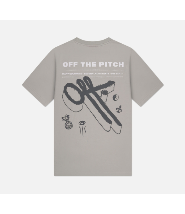 Off The Pitch OTP Element Slim Fit Tee Light Grey OTP251025