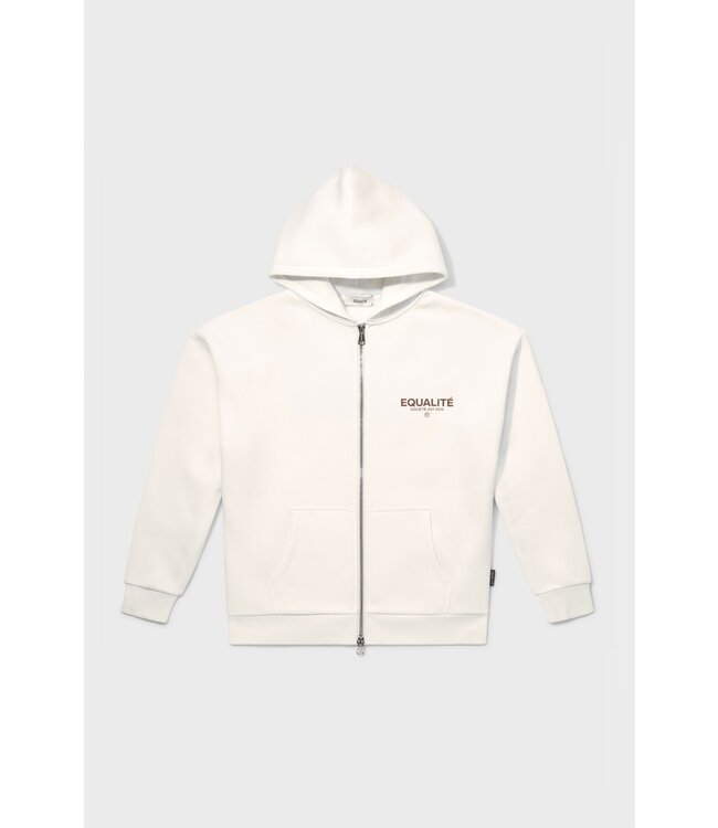 Equalité Equalite Societe Oversized Full Zip Hoodie Off White 25