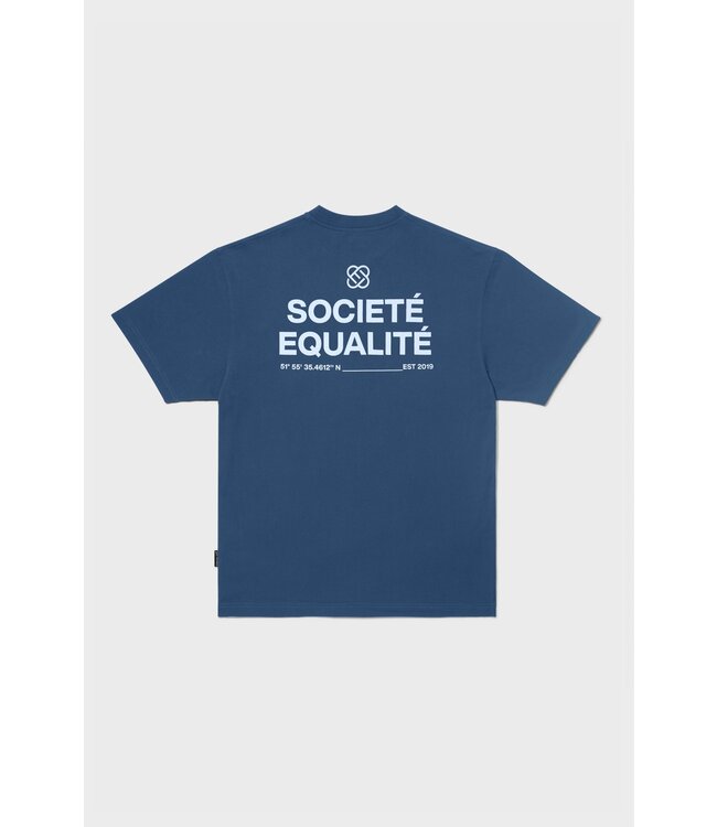 Equalité Equalite Societe Oversized Tee - Navy & Light Blue 25