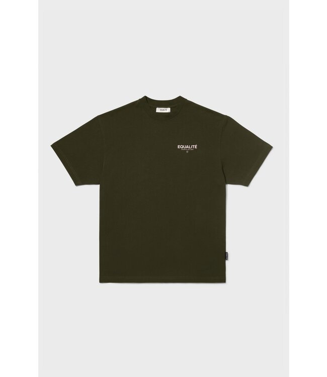 Equalité Equalite Societe Oversized Tee - Army Green & Pink 25