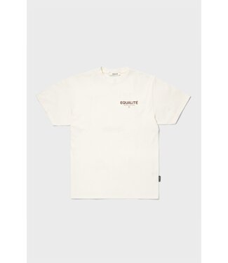Equalité Equalite Societe Oversized Tee - Off White & Brown 25