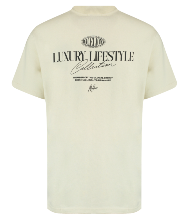 Malelions Malelions Men Members T-Shirts - Beige MM3-SS25-27