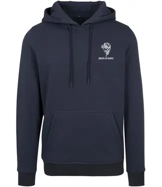 Jesus is King Hoodie Navy