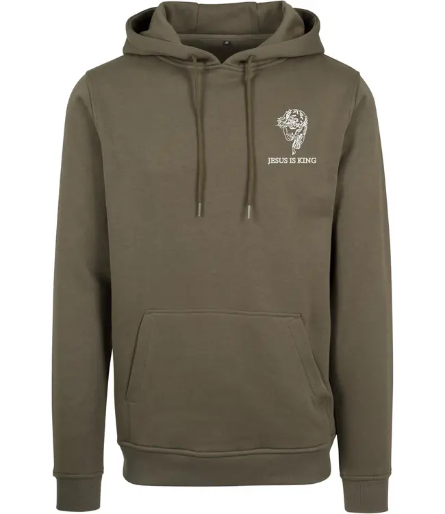 Jesus is King Hoodie Green