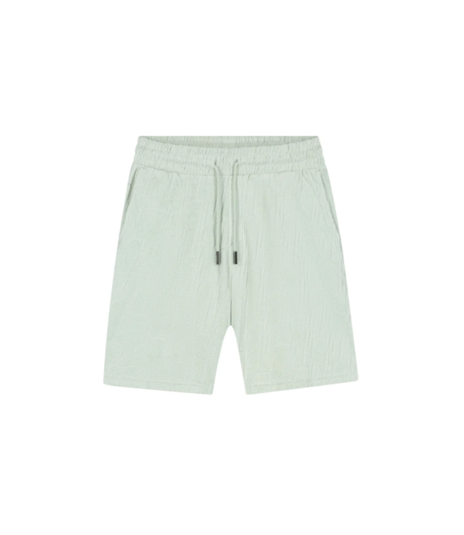 Malelions Malelions Men Monogram Toweling Shorts - Pale Aqua MM3-SS25-24