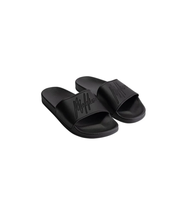 Malelions Malelions Men Signature Slides- 900 Black MA3-SS25-05