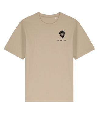Jesus is King Tee Beige
