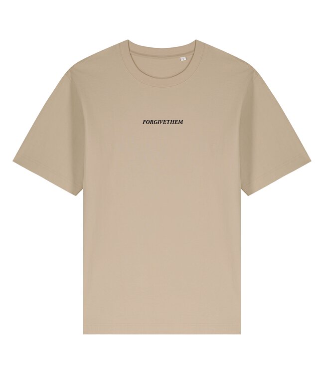 Forgive Them Tee - Creation of Adam Genesis Beige