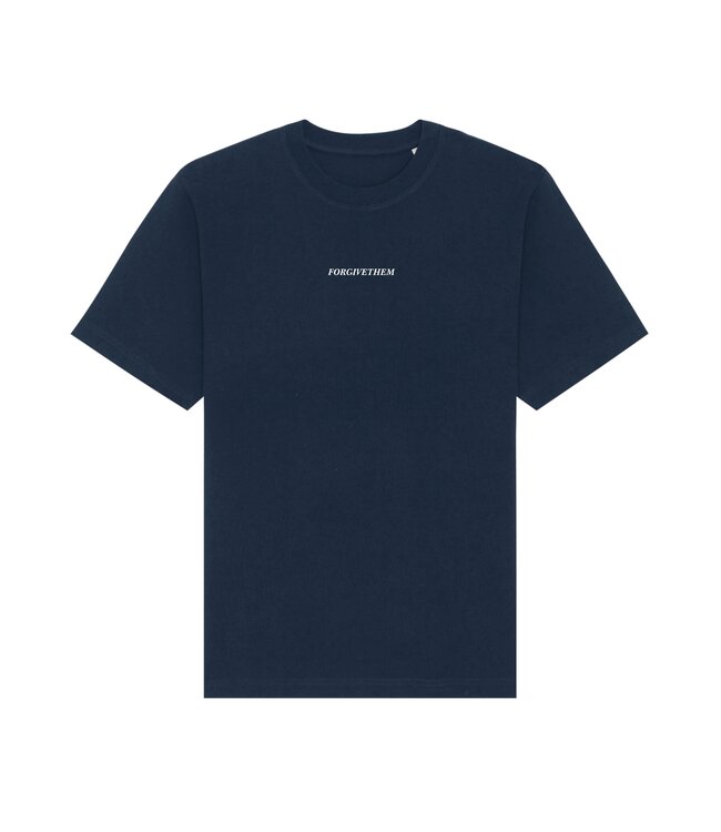 Forgive Them Tee - Creation of Adam Genesis Navy