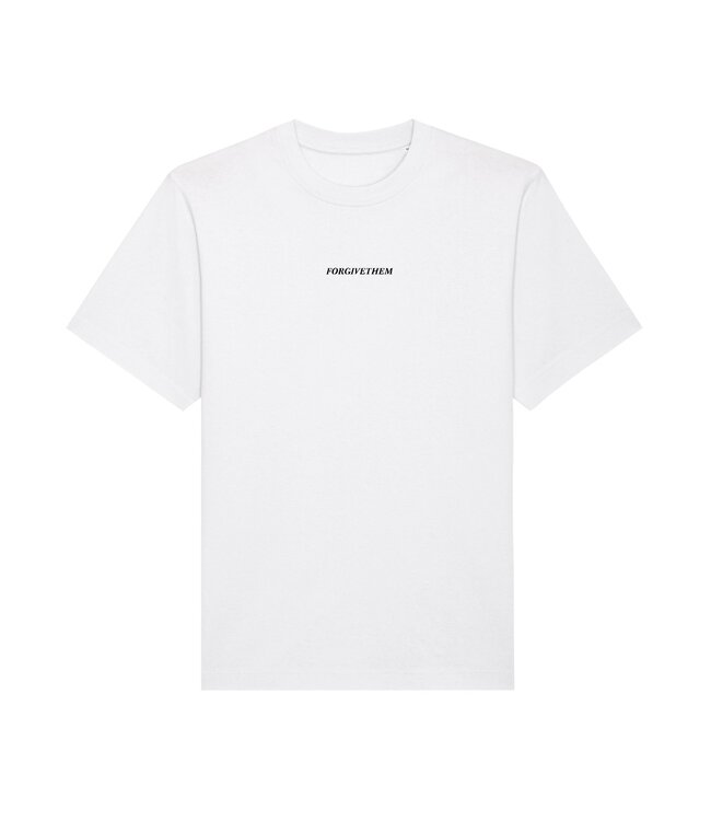 Forgive Them Tee - Creation of Adam Genesis White