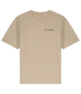 FM SUITS Forgive Them Tee - Faith Hope Love Beige
