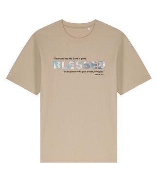 Forgive Them Tee - Blessed Beige