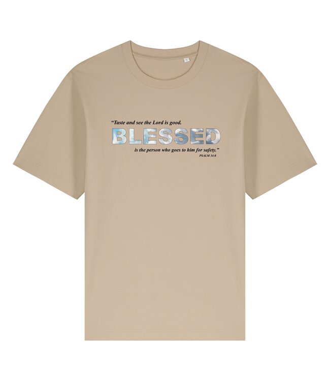 Forgive Them Tee - Blessed Beige