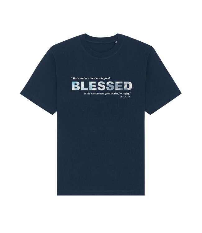 Forgive Them Tee - Blessed Navy