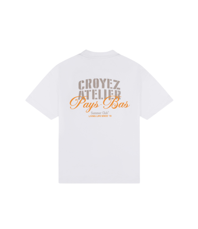 Croyez Croyez Summer Club T-Shirt - White CR2-SS25-15