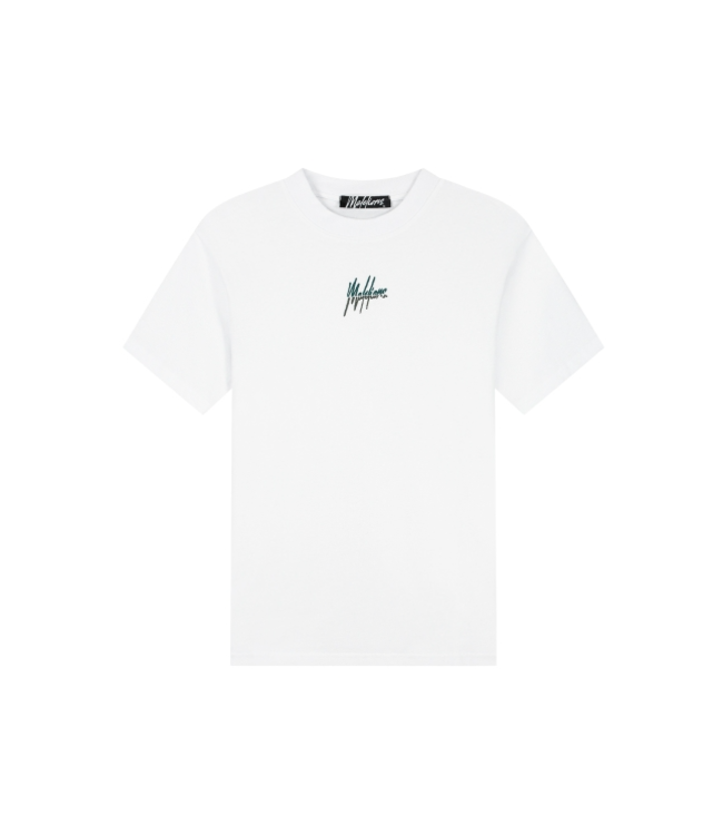 Malelions Malelions Men Split T-Shirts - White MM3-SS25-09