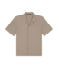 Malelions Malelions Men Seersucker Shirt- Taupe MM3-SS25-19