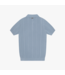 Quotrell Quotrell Cruz Knitted Polo - Muted Blue/White