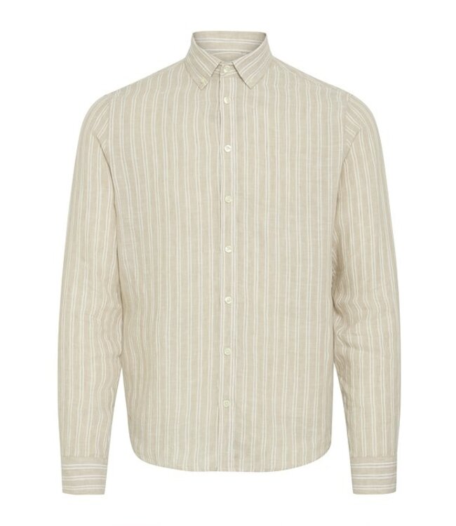 Casual Friday Casual Friday CFDALLAS Striped Linen 20505461- Taupe