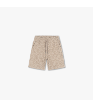 Croyez Croyez Monogram Toweling Shorts- Stone CR2-SS25-23