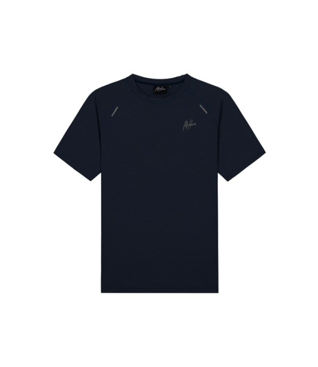 Malelions Malelions Sport Padel Vortex T-shirt Navy SP1-MAPA-05
